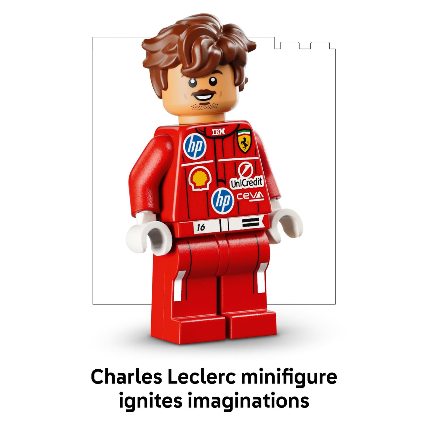 LEGO Editions Scuderia Ferrari HP Charles Leclerc Helmet - Building Set for Teens, Ages 14+ - Collectible F1 Display - Bedroom or Home Office Decor -