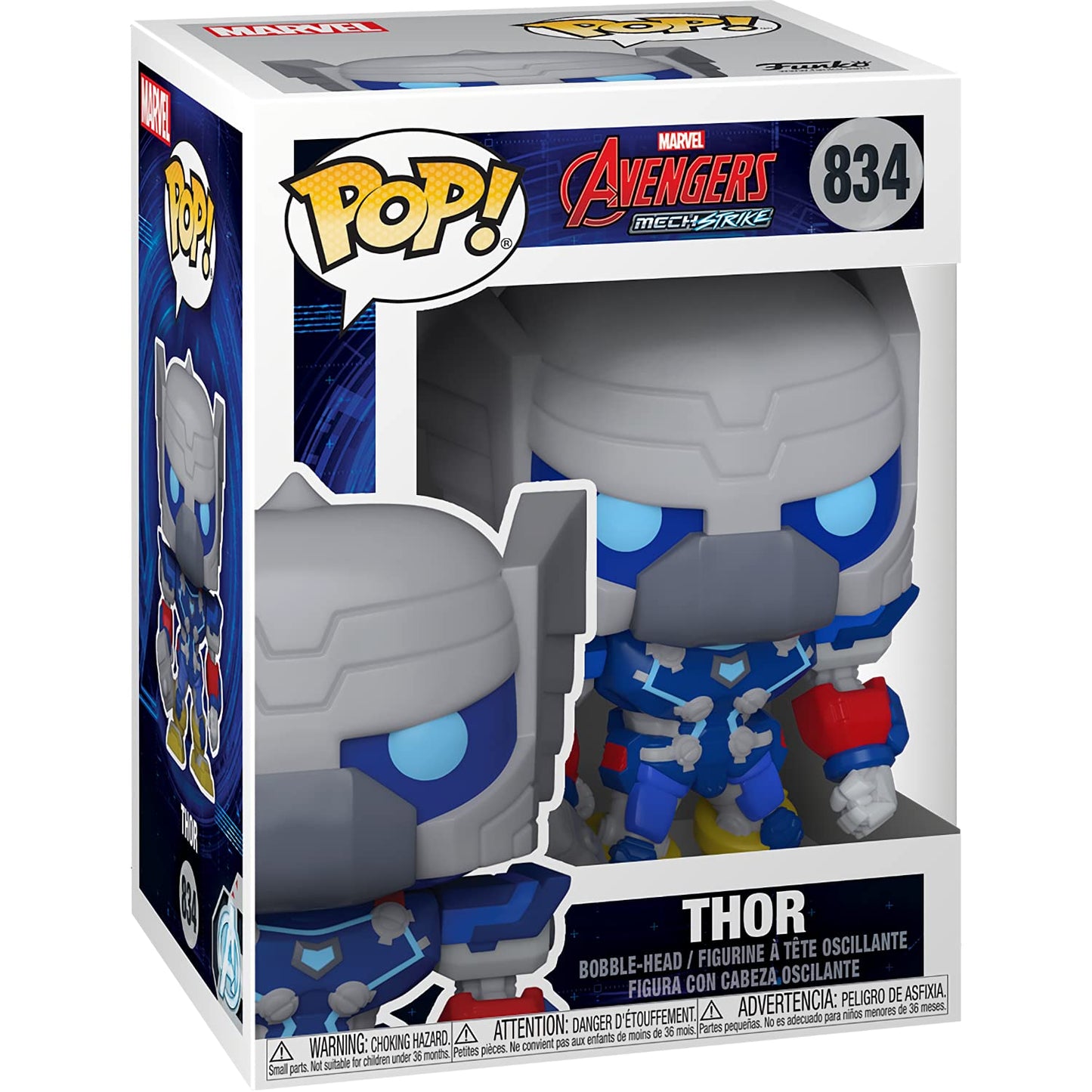T h o r : Fun ko P o p ! Vinyl Figurine Bundle with 1 Compatible 'ToysDiva' Graphic Protector (834 - 55238 - B)