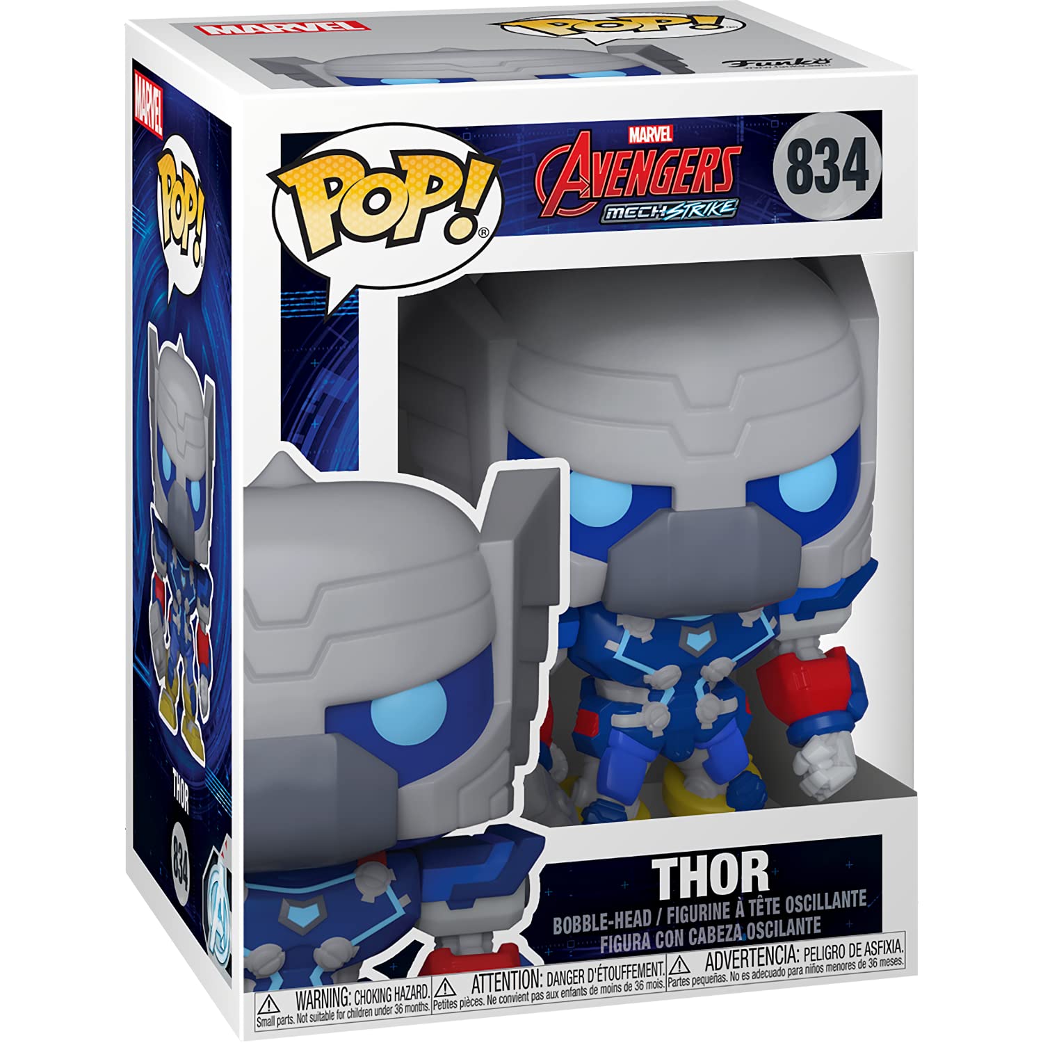 T h o r : Fun ko P o p ! Vinyl Figurine Bundle with 1 Compatible 'ToysDiva' Graphic Protector (834 - 55238 - B)