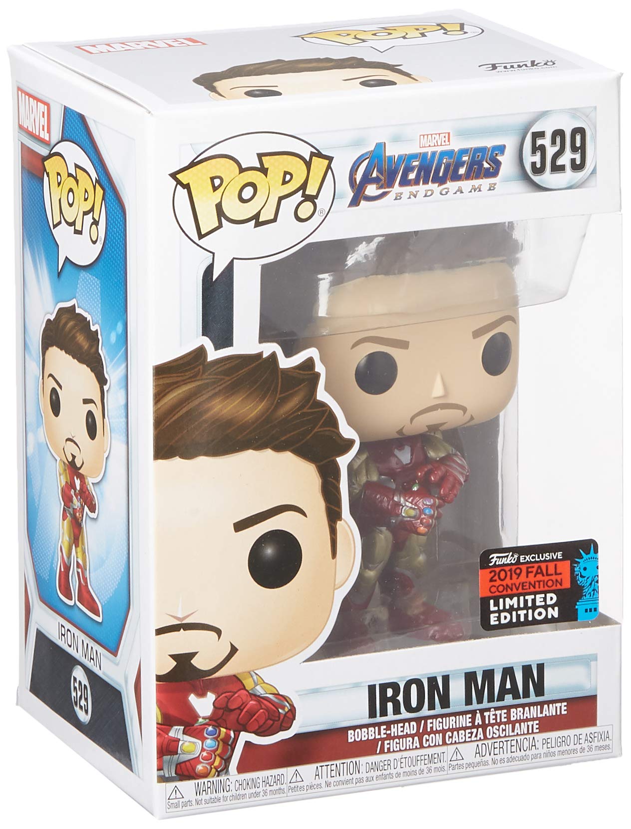 Funko Pop! Marvel: Avengers Endgame - Tony Stark (Iron Man 3) with Gauntlet, Fall Convention Exclusive