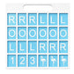 Solo Mahjong Board Blue, American Mahjong Charleston Training Tool with R-L-O Passing Guide and Handle, Mah Jongg Practice Board for Beginners
