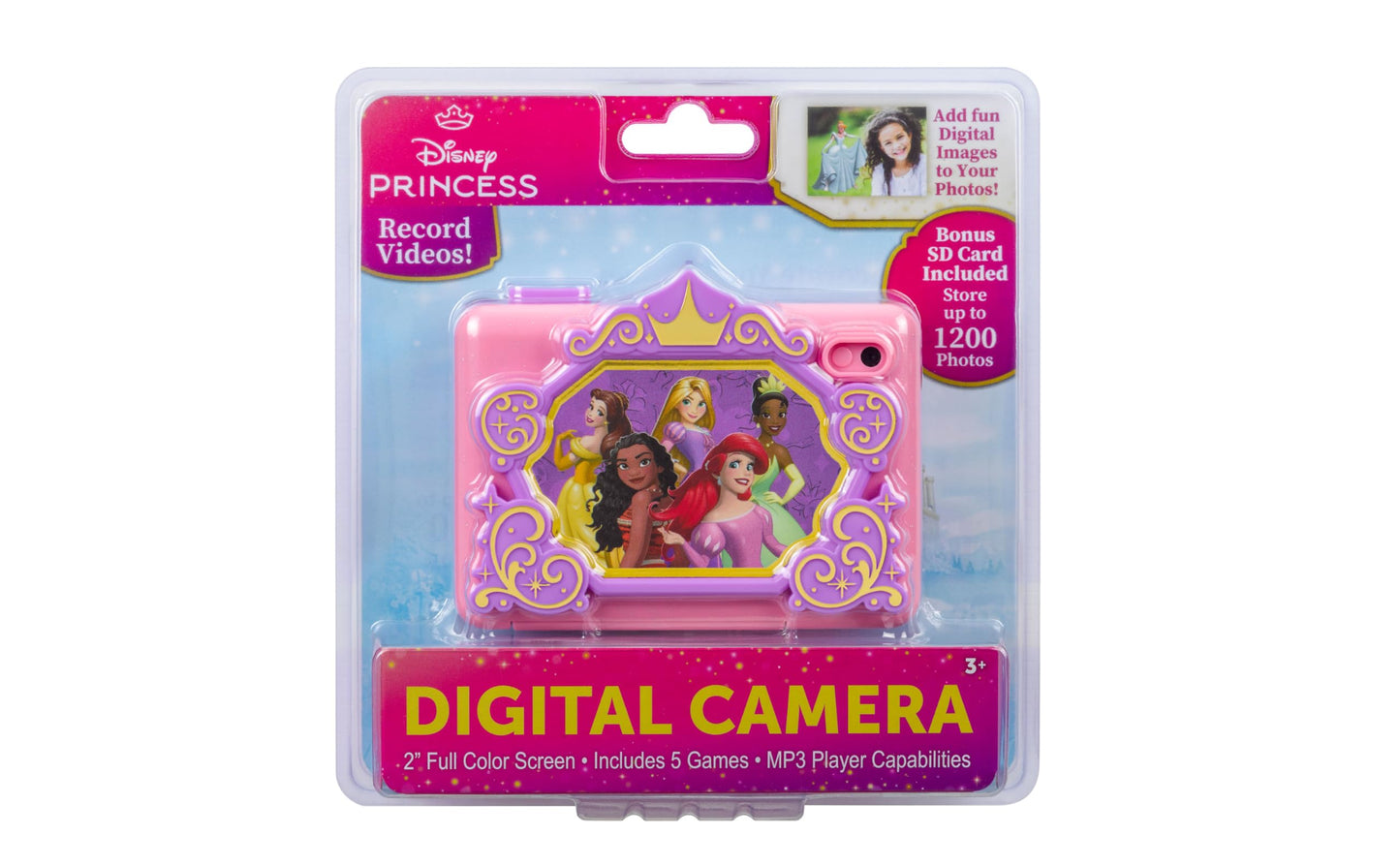 Disney Princess Kids Camera with SD Card, Digital Camera with Video