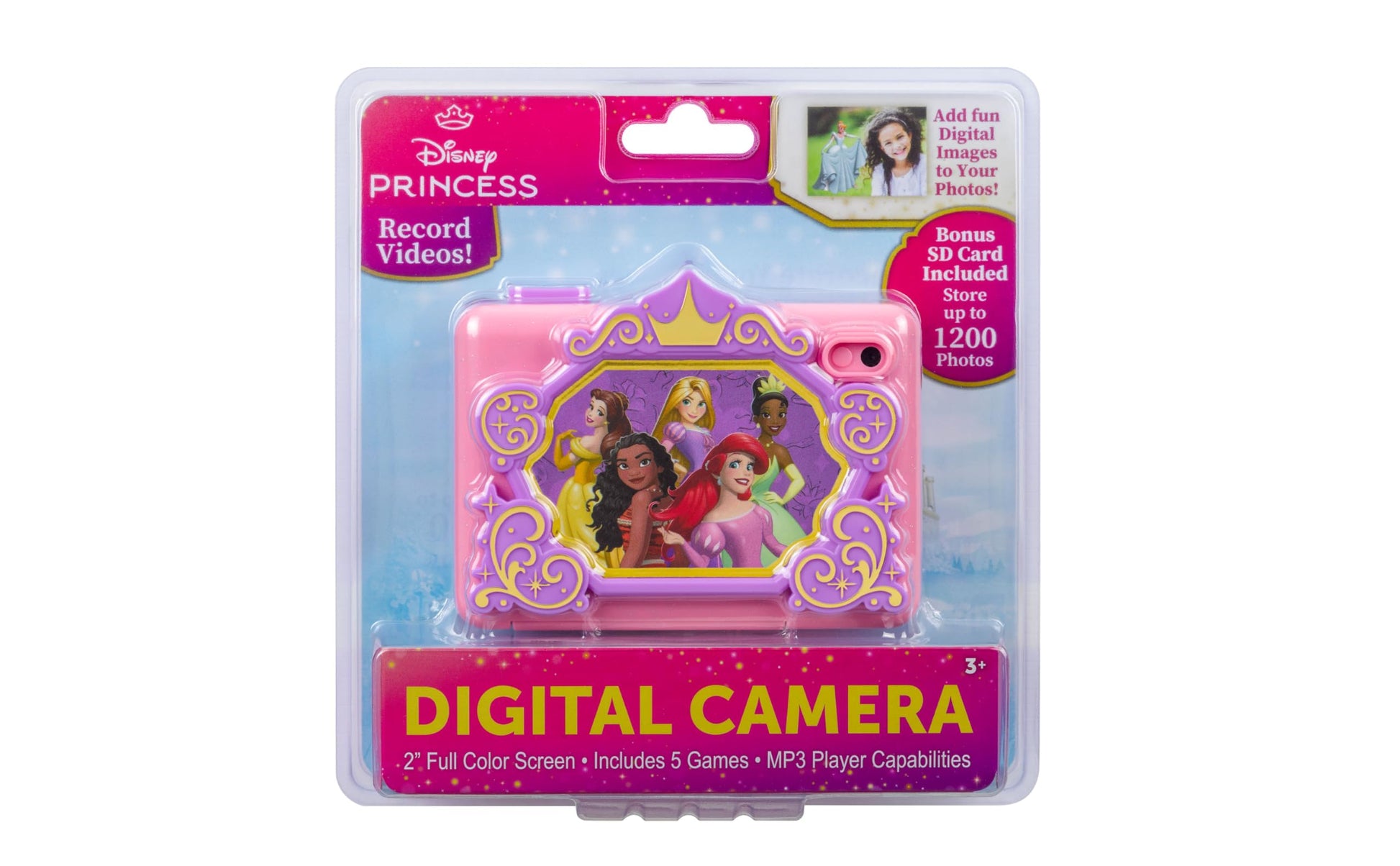Disney Princess Kids Camera with SD Card, Digital Camera with Video