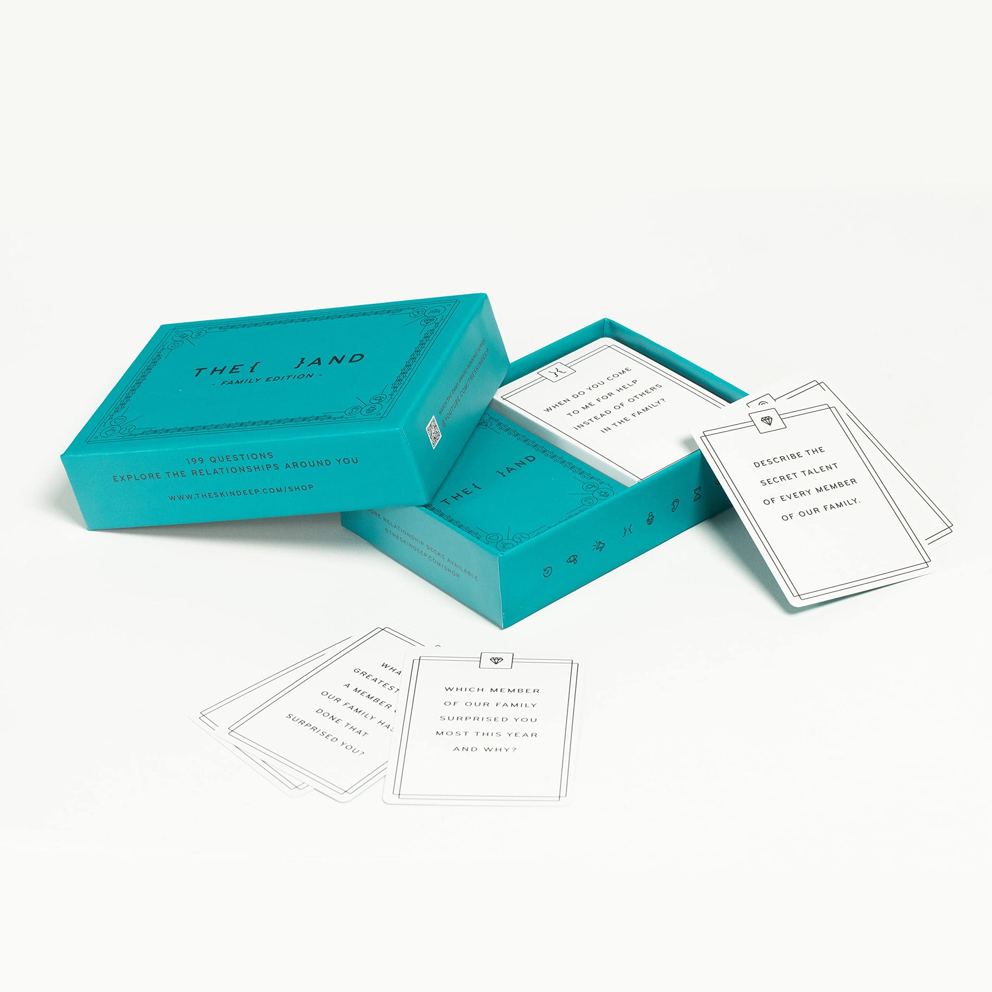 {THE AND} Family Edition - 199 Family Conversation Cards to Strengthen Relationships - Questions for Families to Get Everyone Talking - Fun Family