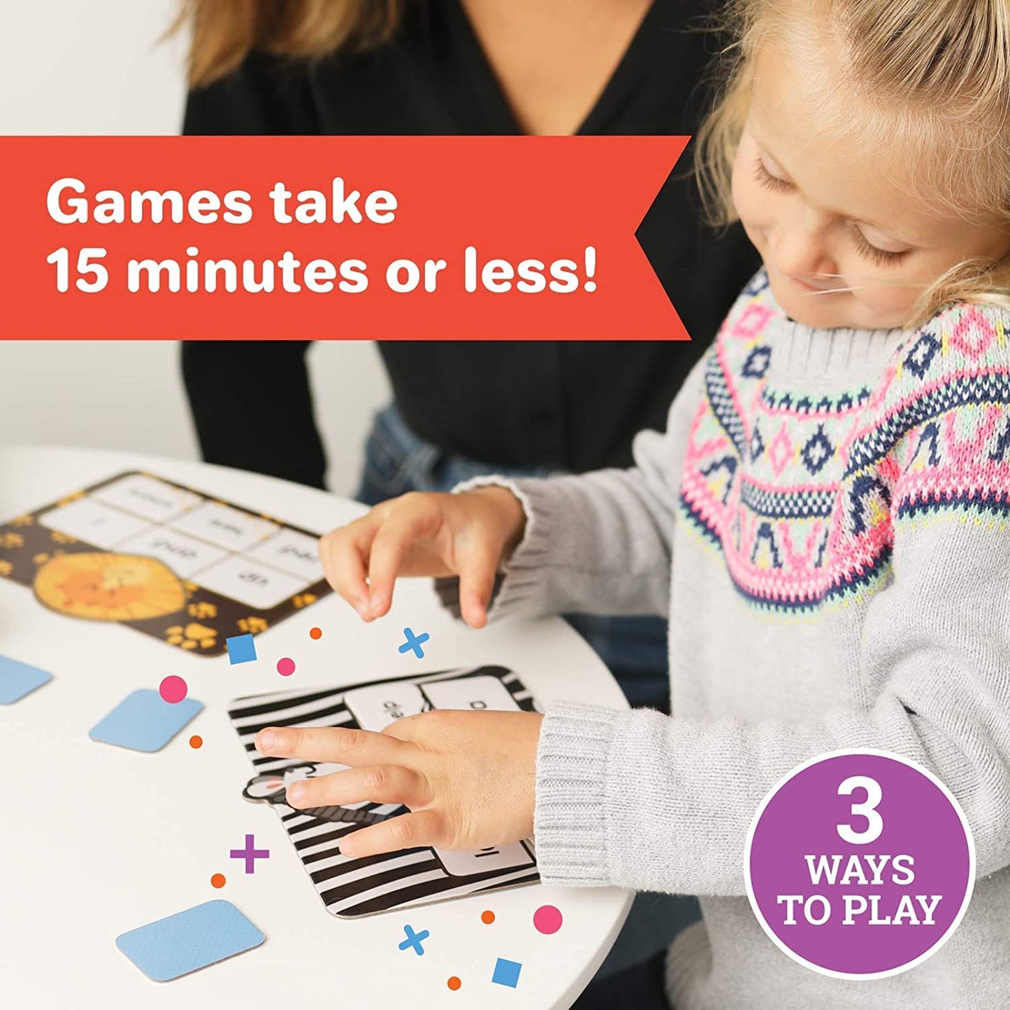 Barnacle Toys Wild Word Safari - CVC Sight Word Reading Games, Primary Phonics Flash Card Alternatives for Kids, Learning Activities/Resources