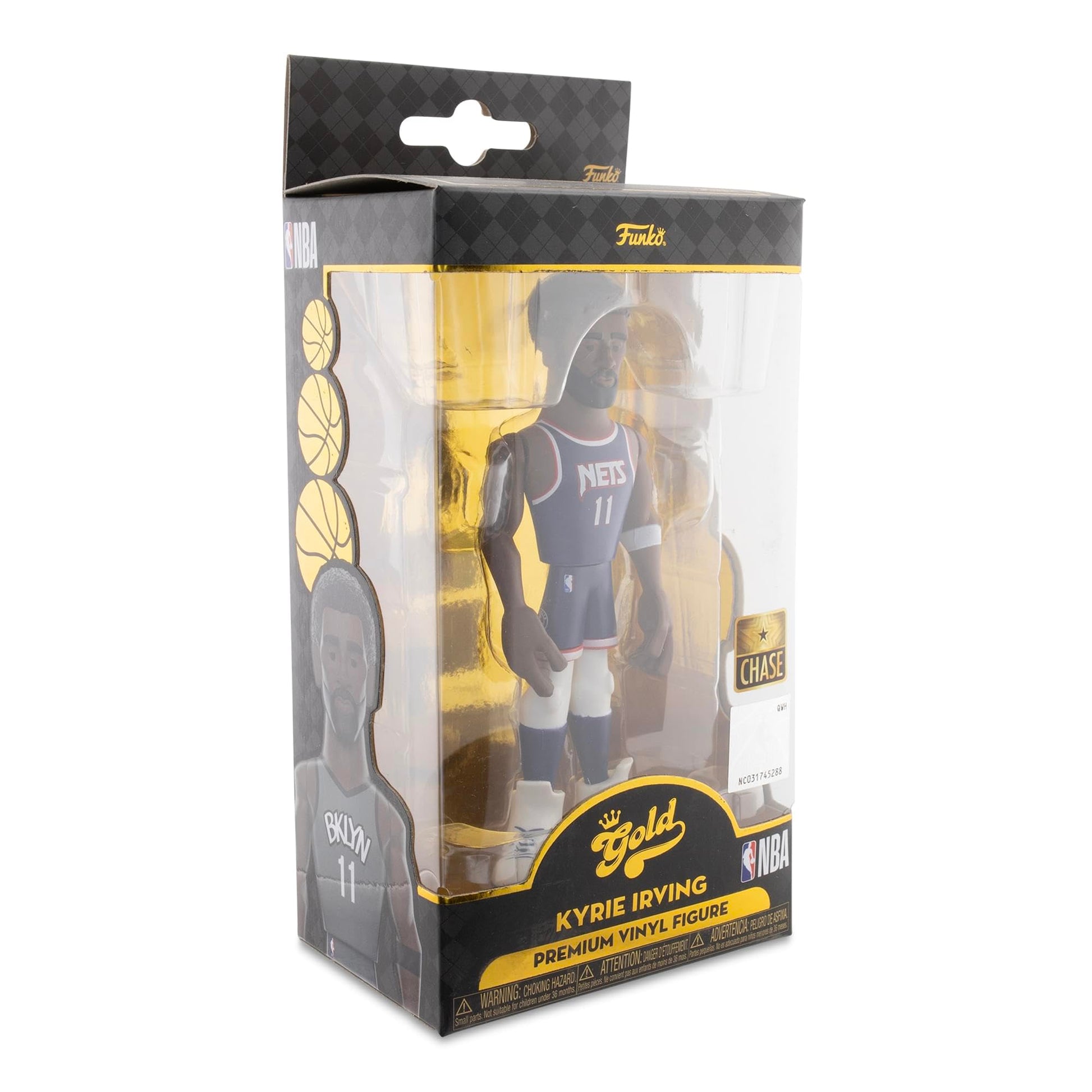 Funko Brooklyn Nets NBA Gold 5 Inch Vinyl Figure | Kyrie Irving Chase