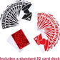 Mattel Games Wild Twists Playing Cards by UNO Brand, 2 Sets of Standard 52-Card Deck Plus 8 Special Wild Cards in Storage Tin