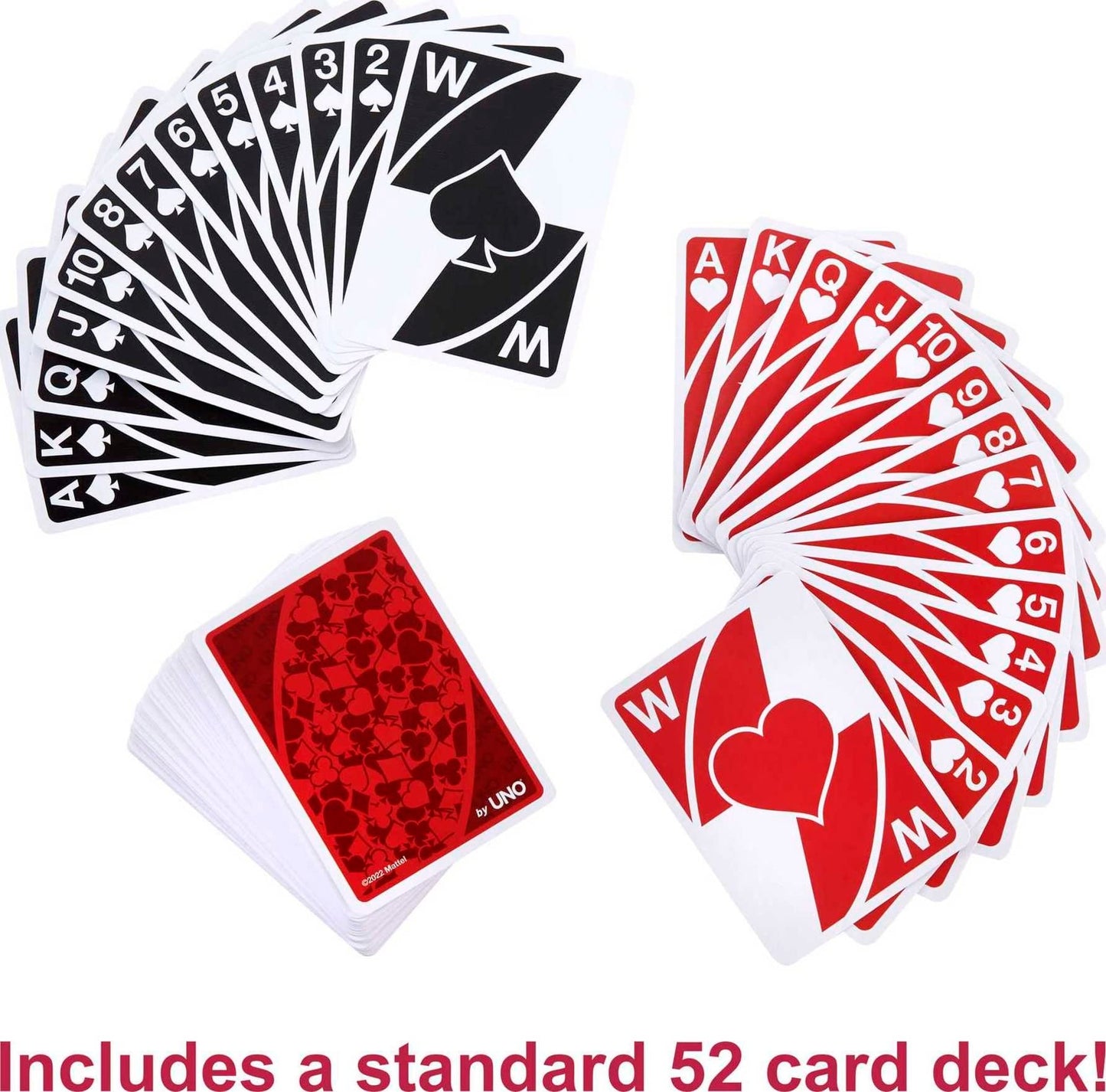 Mattel Games Wild Twists Playing Cards by UNO Brand, 2 Sets of Standard 52-Card Deck Plus 8 Special Wild Cards in Storage Tin