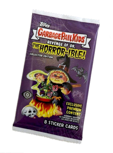 2019 GPK Garbage Pail Kids Revenge of OH, The Horror-IBLE Collector Edition Single Pack 8 Cards horrorible Horrible