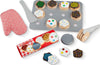 Melissa & Doug Slice & Bake Cookie Set with Wooden Play Food, Colorful Toppings & Play Kitchen Accessories, Preschool Learning Toys for Girls & Boys