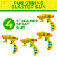 Toysery Party Streamer Spray String Shooter Toy for Boys and Girls, Party Streamer Spray String for Kids, Great Toy Pistol with Non-Toxic Spray