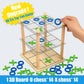3D Ultimate Wooden Tic Tac Toe Board Game - Classic XO Strategy Game for Kids & Adults, Fun Family Table Games Night, Durable Wooden Tabletop Game
