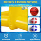 TicTac Shot Pool Toys Games for Kids & Adults, 2-in-1 Pool Basketball Hoop & Dart Target, Family Pool Party Games with Multiple Balls (Yellow)