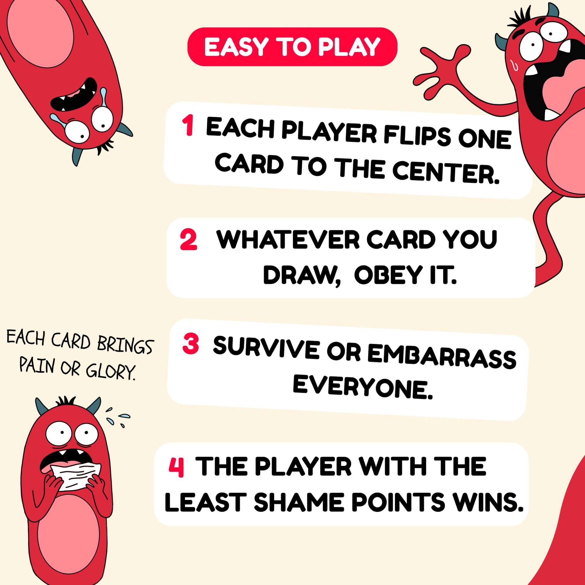 Slap of Shame - Fast Slap Card Game for Adults | Dares & Group Challenges | Funny Party Game for Game Night, Bachelorette & Friends Groups | 2-10