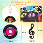 60 Pieces 50s Party Rock and Roll Music Party Decorations Hanging Swirls Music Record Cutouts Hanging Banner Double Sides Ceiling Decor with Streamer