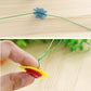 Carykon DIY Craft Iron Wire Button Felt Bouquets Kit, Make 40 Flowers (8-Petal Flowers)