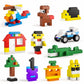 burgkidz Building Blocks Set with Storage Box and Lid Baseplate: 568 Pieces Classic Bricks Compatible with Major Brands, Wheels Doors Windows, STEM