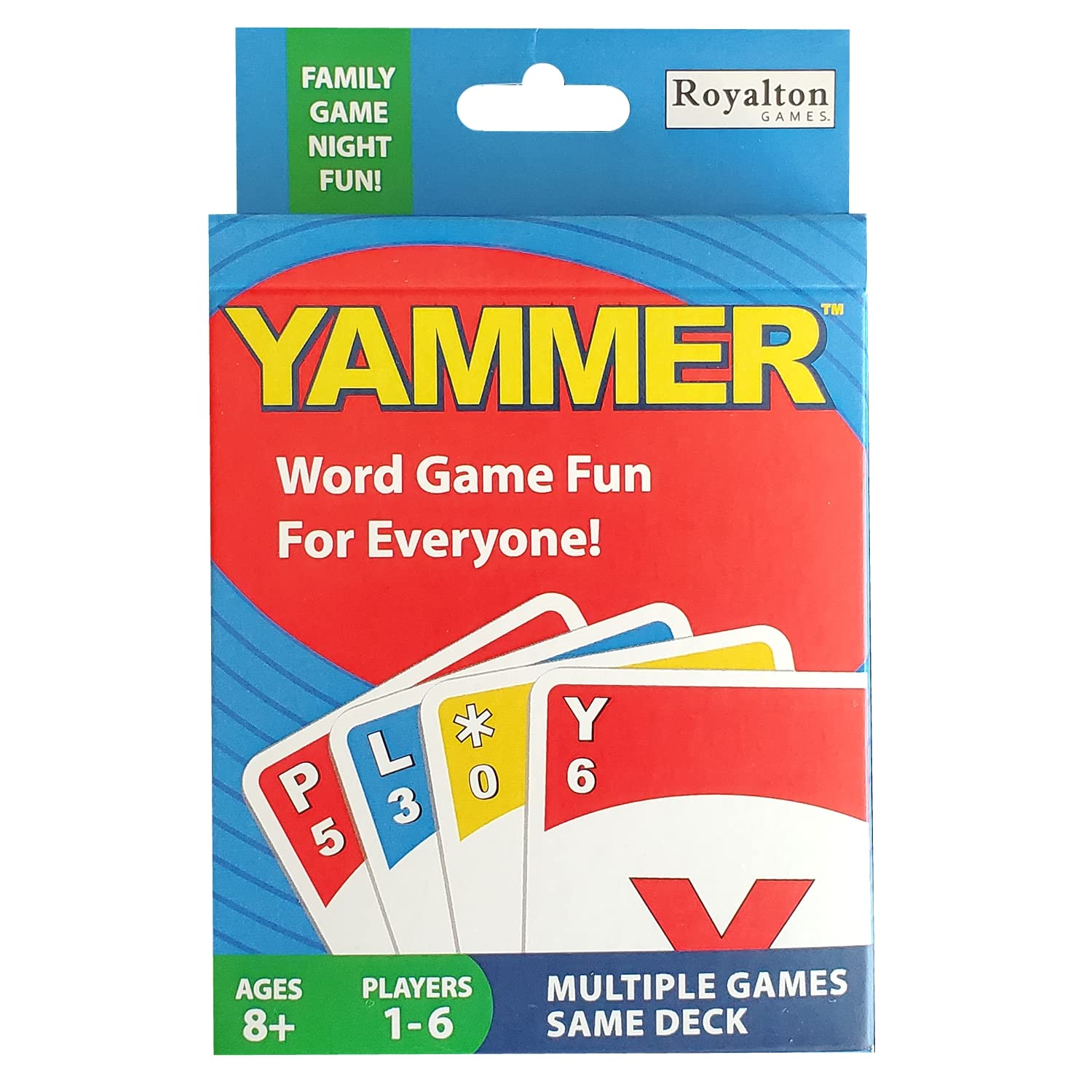 Yammer Word Card Game, Fun Family Word Game for Adults, Kids, Game Night, 1-6 Players, Ages 8+
