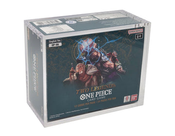 One Piece Booster Box Acrylic Case - Premium UV Protected Clear Display Case for TCG One Piece Card Game USA Version | 8mm Thick Walls Strong Magnetic