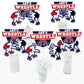 Big Dot of Happiness Own the Mat - Wrestling - Birthday Party or Wrestler Party Centerpiece Sticks - Table Toppers - Set of 15