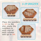 KINGOU Wooden Logic Puzzle Brain Teasers Intellectual Toy Number Puzzle