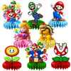 8Pcs Mario Table Centerpiece Birthday Party Supplies Double Side Table Decorations for Mario Themed Party Decorations