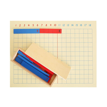 MONTESSORI OUTLET Addition Strip Board for 3-6 Years Montessori Education at School and Home