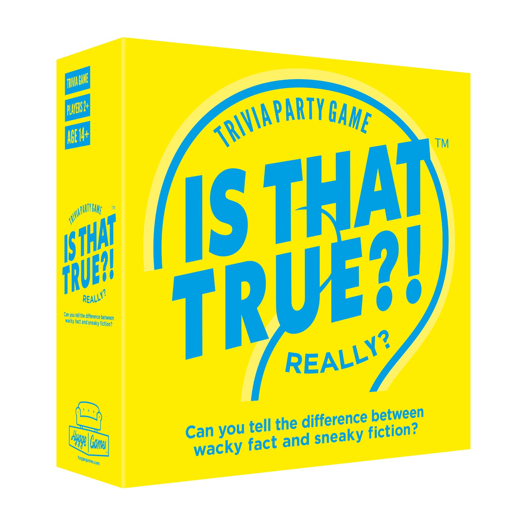 Hygge Games, is That True?! - Can You Tell The Difference Between Wacky fact and Sneaky Fiction? - Trivia Party Game