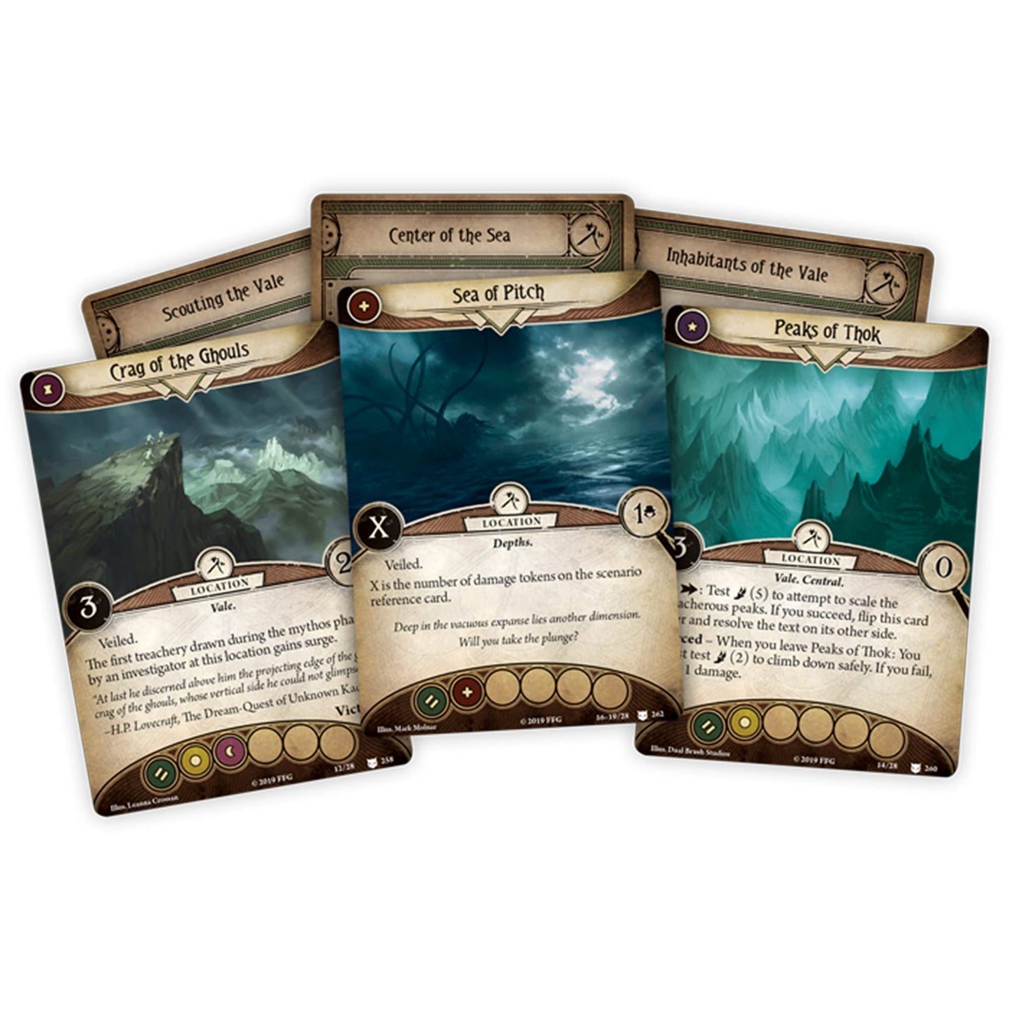 Arkham Horror The Card Game Point of No Return Mythos Pack - Descend into The Dreaded Underworld! Cooperative Living Card Game, Ages 14+, 1-4 Players