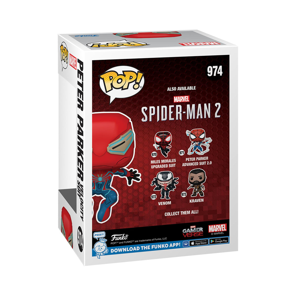 POP Spider-Man 2 Peter Parker Velocity Suit Vinyl - Entertainment Earth Exclusive