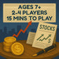 Stock Shock: Investment Strategy Board Game (Ages 7+, Easy to Learn, Educational)