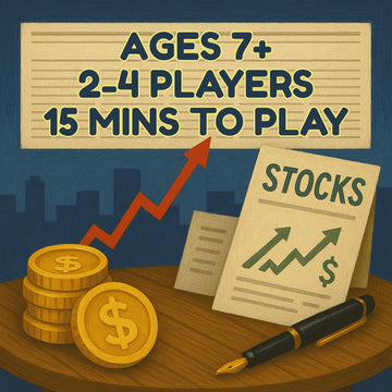 Stock Shock: Investment Strategy Board Game (Ages 7+, Easy to Learn, Educational)