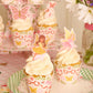 xo, Fetti Garden Fairy Cupcake Toppers and Wrappers - 24 pc Set | Woodland Decorations, Fairy First, Tea Party, Kids Birthday, Butterfly, Pink Floral
