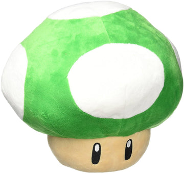 Little Buddy USA Super Mario Series 11" Large 1UP Green Mushroom Pillow Plush (1397)