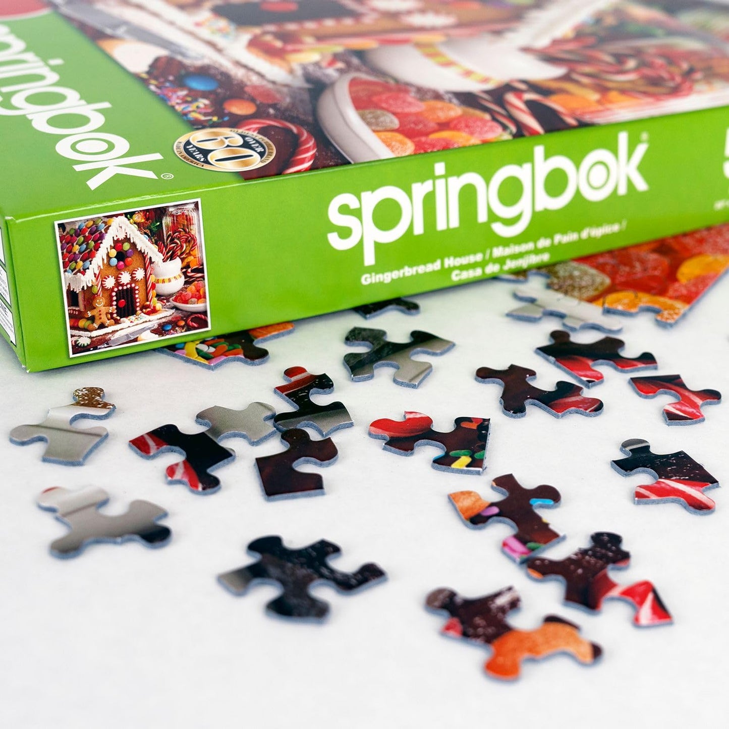 Springbok Gingerbread House 500 Piece Christmas Jigsaw Puzzle for Adults