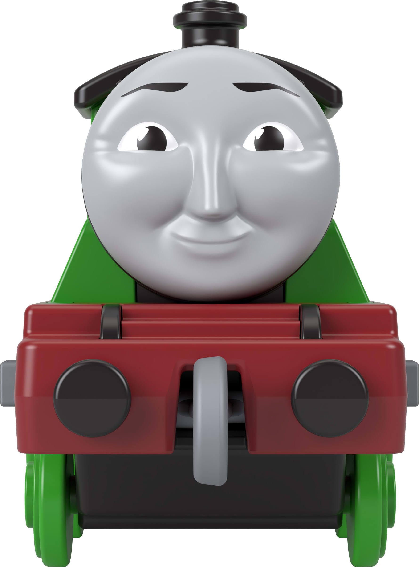 Thomas & Friends by Fisher-Price Train, Large Push-Along Die-Cast Henry Engine & Cargo Car from The Classic & All Engines Go Series, for Preschoolers
