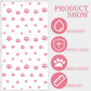 QUERICKY 2 Pack Puppy Paw Print Tablecloths, 51x87'' Plastic Disposable Table Cover for Pet Themed Party Decorations for Cat Dog Birthday Party