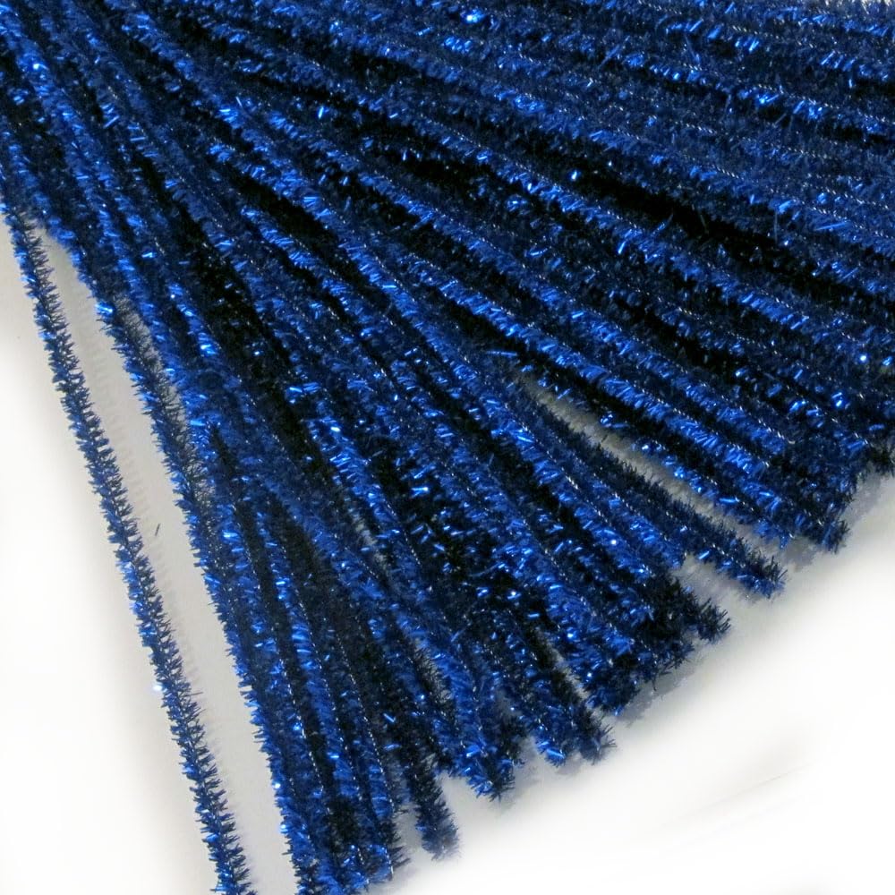The Crafts Outlet Chenille Stems, Pipe Cleaner, 20-inch (50-cm), 25-pc, Black
