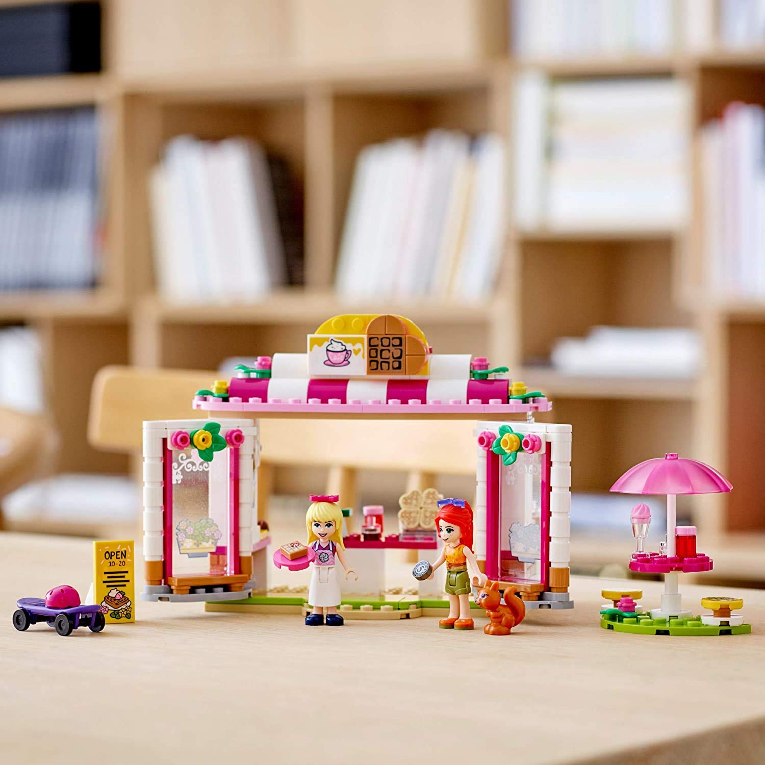 LEGO Friends Heartlake City Park Café 41426 Building Toy, Outdoor Café Set Inspires Role Play and Includes 2 Buildable Mini-Doll Figures, Great Gift