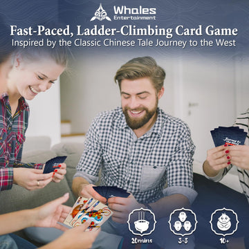 Whales Entertainment | Journey to The West: Eighty-one Perils | Party Strategy Card Games for Adults & Family Night | Fun Ladder Climbing Fantasy Card
