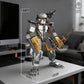HIGH GODO Alien Mech Xenomorph Warrior Building Sets for Adult, Horror Action Figure Toy with Spears, Gifts for Adults Aged 14+ for Birthdays