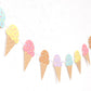 Ice Cream Happy Birthday Banner,Ice Cream Birthday Party Decoration