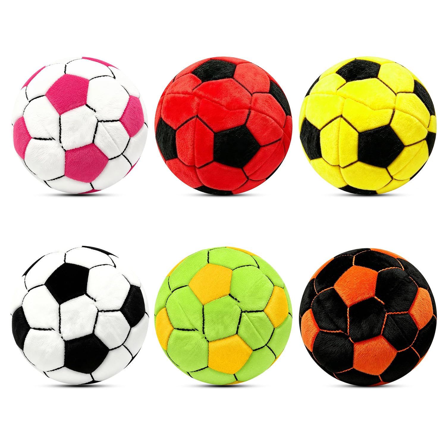 Sigoobal Footbag Sacks Set - 6 Pack Soft Multi-Color Footbags for Kicking Games, Juggling Practice, Outdoor Play, Party Activities and Skill Training