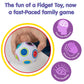 Continuum Games Fidget About It The Fast Paced Puzzle Dice Rolling Fidget Toy Board Game - Click the Orbs and Solve The Puzzles On The Cards - Fun