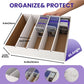 1 Pack Trading Card Storage Box, 3200 Count Card Box, 5 Row Toploader Case