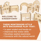 MindWare Kindertown Buildings Wooden Montessori Building Set - Building Blocks for Toddlers