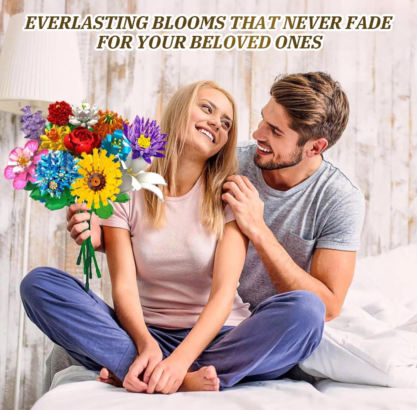 Rasout Flowers Bouquet Building Set - 12 Kinds of Flowers Botanical Collection and Decorative Home for Mother's Day, Birthdays, Gifts Ideal for 6+