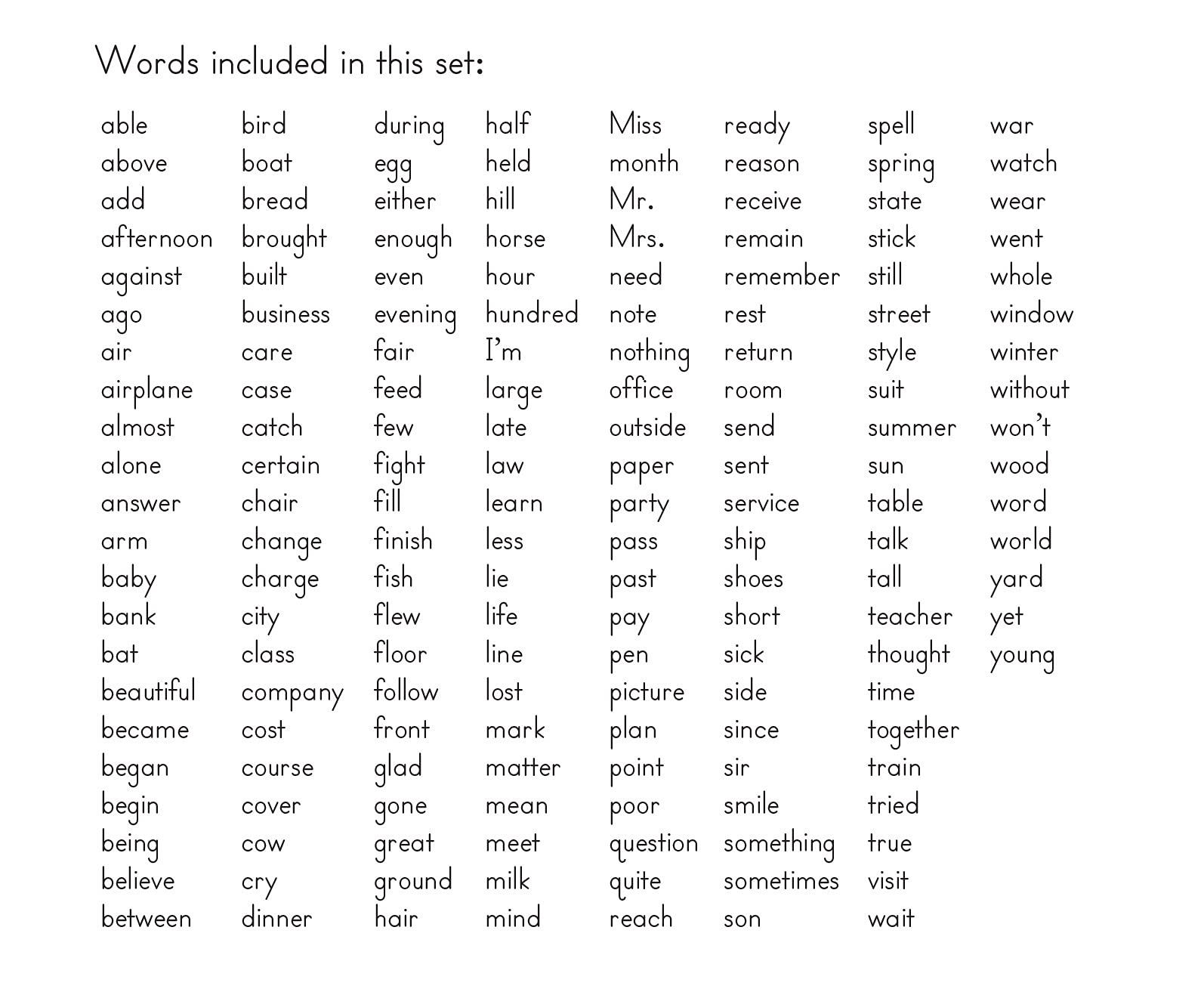 Edupress Sight Words in a Flash Card Set Grades 2-3 (EP62317)