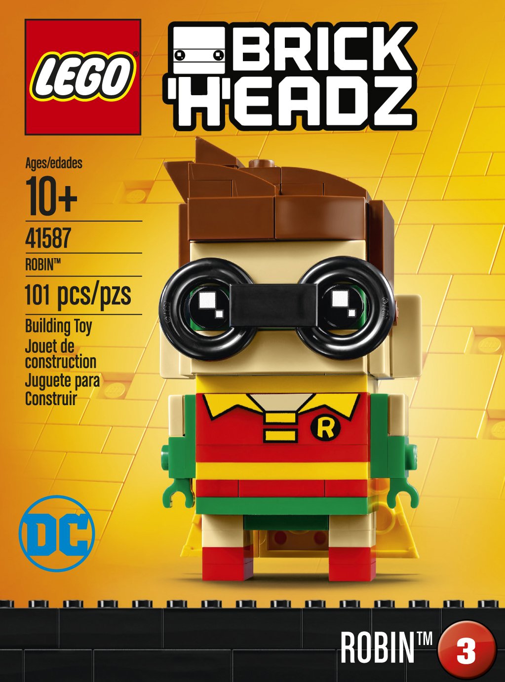 LEGO BrickHeadz Robin 41587 Building Kit