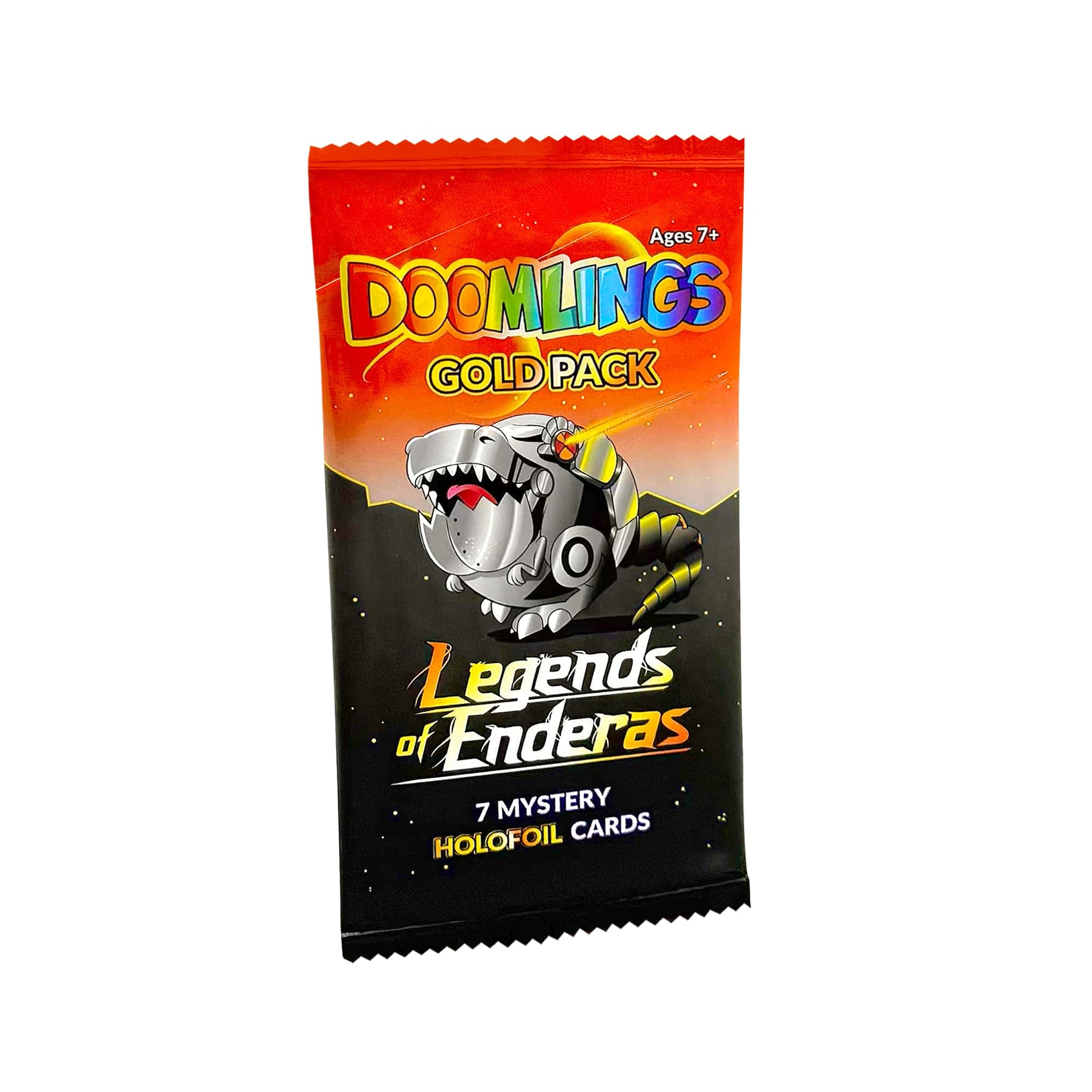 Doomlings Card Game: Legends of Enderas Expansion - Collectible Mystery Holofoils Gold Pack (7 New Holofoils) | 2-6 Players, Ages 7+